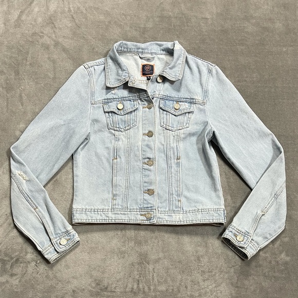 Boom Boom Jeans Jackets & Blazers - Boom Boom Jeans Distressed Light Wash Jean Jacket!